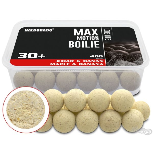 Haldorádó Max Motion Boilie Long Life 30+mm Klon & Banan Kulka Proteinowa 400gr