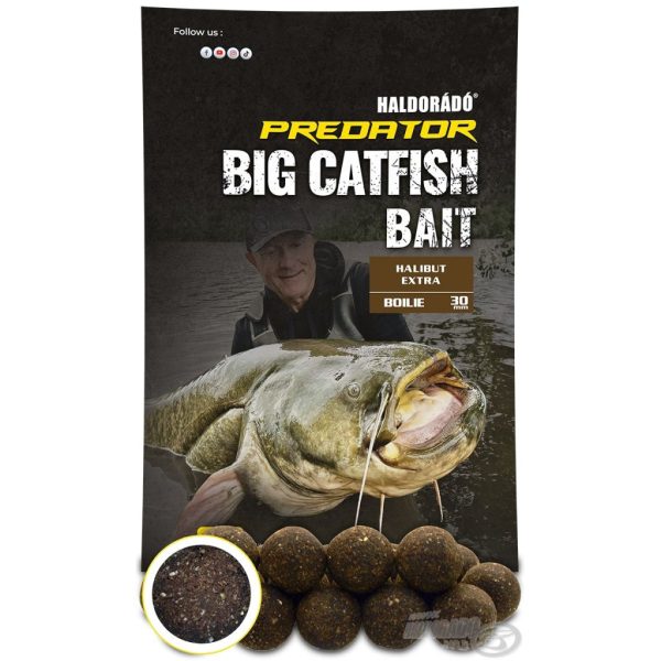 Haldorádó Catfish Bait Boilie 30+ Halibut Extra Kulka Proteinowa na Suma 1kg