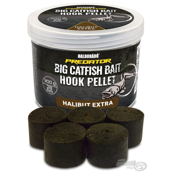 Haldorádó Catfish Bait Hook Pellet 28mm Halibut Extra Fúrt Horogpellet 300gr