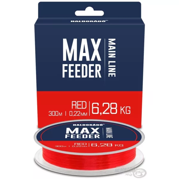 Haldorádó Max Feeder Red 0.22mm 300m Monofil Mainline