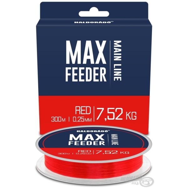 Haldorádó Max Feeder Red 0.25mm 300m Monofil Mainline