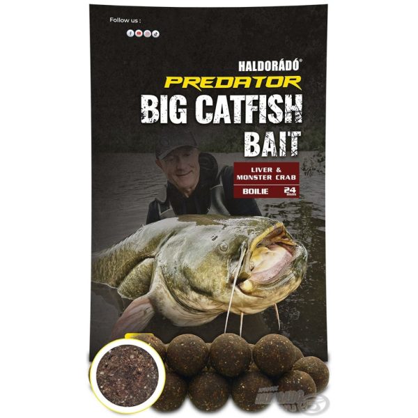 Haldorádó Catfish Bait Boilie 24+ Liver-Monster Crab Kulki Proteinowe na Suma 1kg