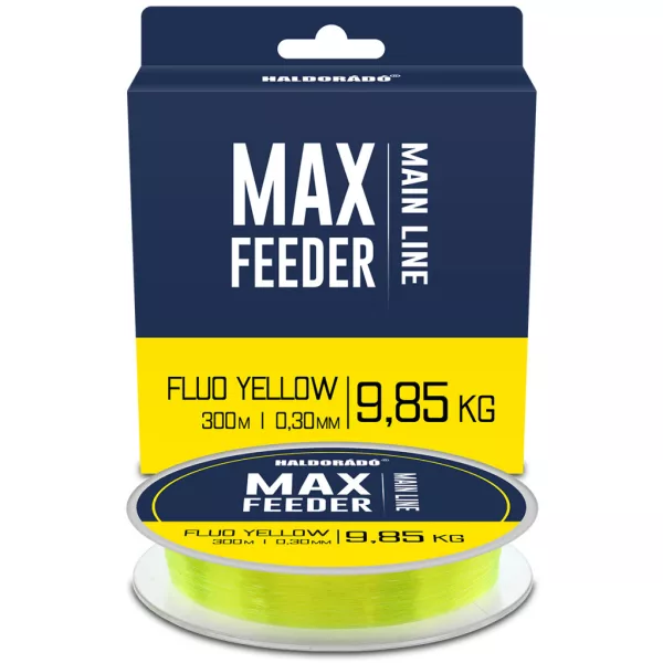 Haldorádó Max Feeder Fluo Yellow 0,30mm 300m Monofil Főzsinór
