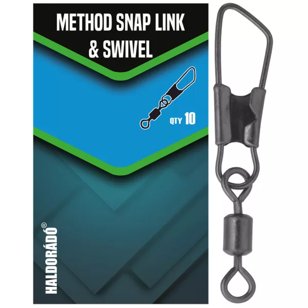 Haldorádó Method Snap Link & Swivel Karabineres Forgókapocs 10db