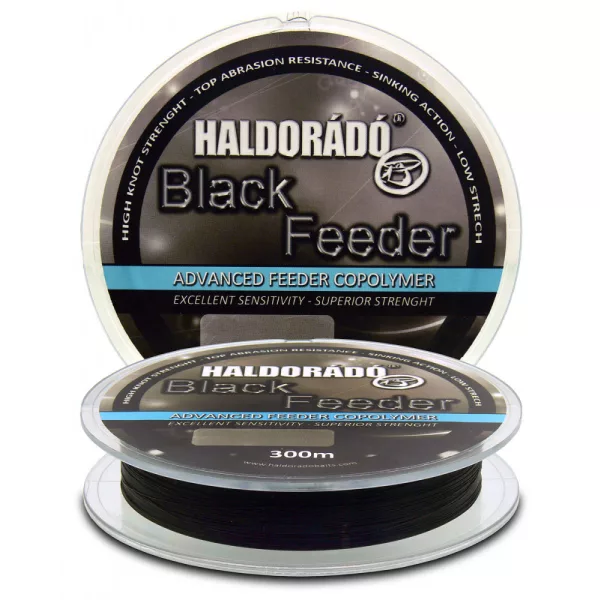Haldorádó Black Feeder 0,25mm 300m Żyłka główna monofilamentowa - czarny