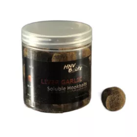  HNV Baits Liver Garlic Soluble Big Balls Hookbaits 30mm Rozpuszczalne Kulki Proteinowe na Haczyk 165g