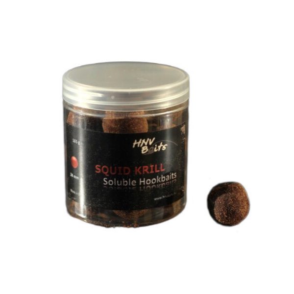 HNV Baits Squid Krill Soluble Hookbaits 24mm Rozpuszczalne Przynęty Haczykowe 165gr