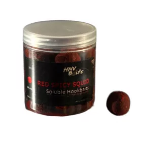   HNV Baits Red Spicy Squid Soluble Hookbaits 24mm Rozpuszczalne Przynęty Haczykowe 165gr