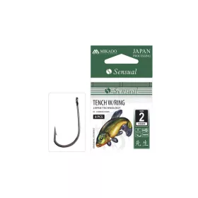   Mikado Sensual Tench W/Ring 6 Przypon, Hak do leszcza z brodą 10szt.