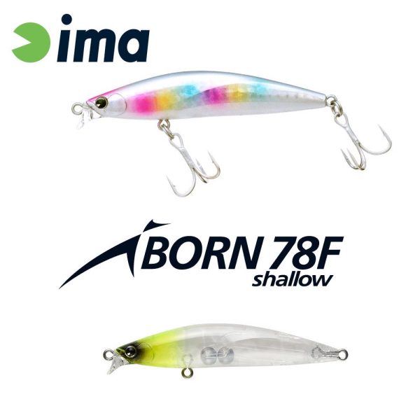 Ima iBorn 78F Shallow 7,8cm 8,5gr 004 Chart Head Clear Wobler