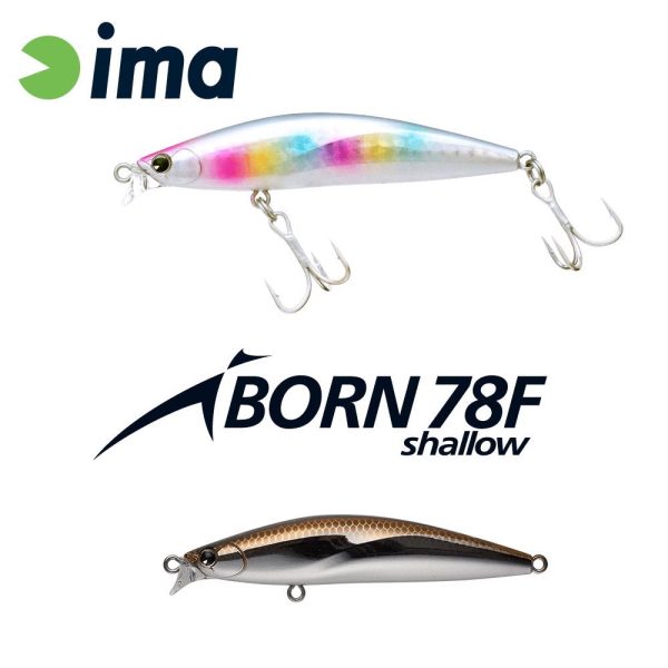 Ima iBorn 78F Shallow 7,8cm 8,5gr 008 Haku Wobbler