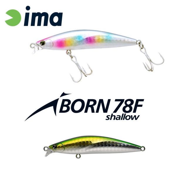 __Ima iBorn 78F Shallow__ 7,8cm 8,5gr 009 Green Back Shiner Wobbler