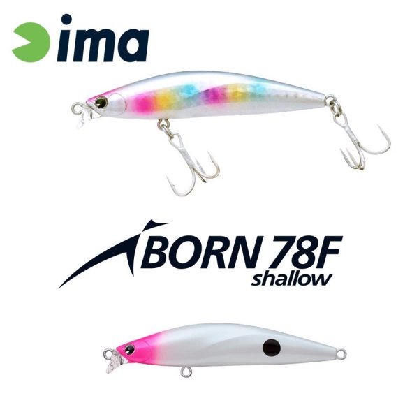 __Ima iBorn 78F Shallow__ 7,8cm 8,5gr 018 PH Pearl Dot Wobbler
