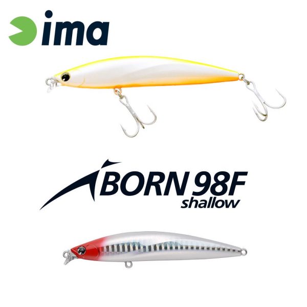 Ima iBorn 98F Shallow 9,8cm 13gr 001 Red Head Wobler