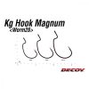 Decoy Worm26 Kg Hook Magnum 6/0 Ns Czarny Zadziorowy, Z oczkiem Hak offsetowy 4 szt.