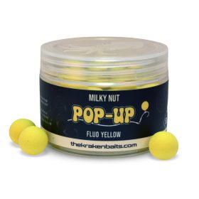   The Kraken Baits Milky Nut Fluo Yellow Kókusz-Tej 18mm Pop Up 50gr