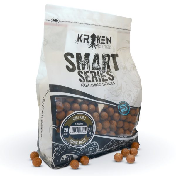The Kraken Baits Smart Series Active Chili Krill 24mm Kulka 2,5kg