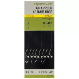   Korum Grappler Hair Rigs 10cm 14 Bezzadziorkowe, z uchem, z żyłki Monofilament 8szt.