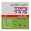 Korum Xpert Maggot Hooks To Nylon Monofil Wiązany Haczyk z Zadziorem 16