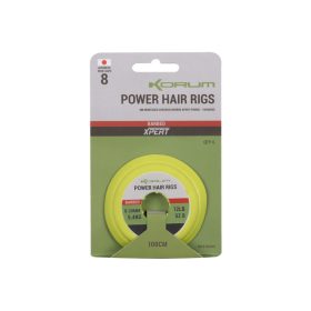   Korum Power Hair Rigs 12 BD Uchate, z zadziorem, gotowy przypon haczykowy 6 szt.