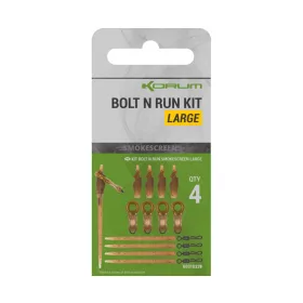 Korum Smokescreen Bolt N Run Kit Duży Zestaw Końcowy 4db