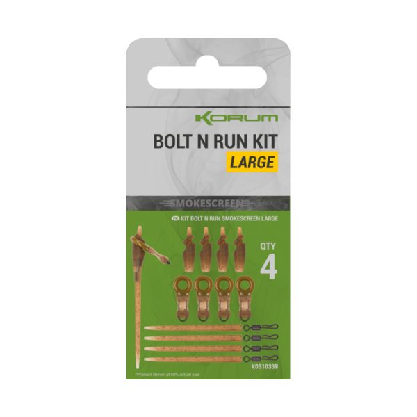 Korum Smokescreen Bolt N Run Kit Duży Zestaw Końcowy 4db