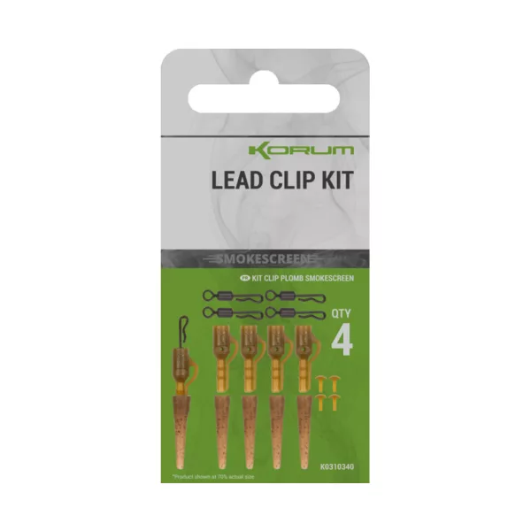 Korum Smokescreen Zestaw Klipsów Do Ciężarków 4db