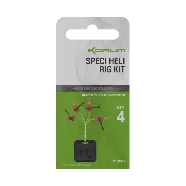 Korum Smokescreen Specjalistyczny Zestaw Heli Rig 4db