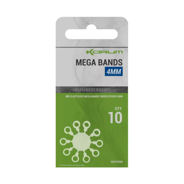 Korum Smokescreen Mega Bands 4mm Gumka do Pelletsów 10szt