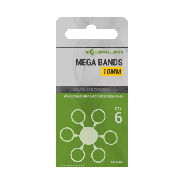 Korum Smokescreen Mega Bands 10mm Gumka do Pelletsów 6szt