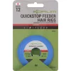 Korum Limitless Quickstop Feeder Hair Rigs 1m 12 Haczyki z Oczkiem, z Zadziorem, Monofil, Gotowe 8szt.