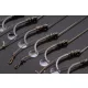 Korum Power Braid Method Hair Rigs 10 Haczyk pleciony z oczkiem, zadziorem 8szt.