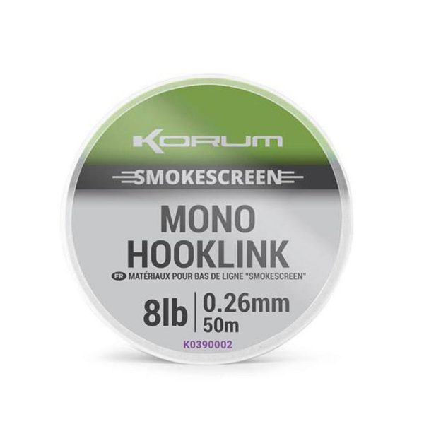 Korum Smokescreen Mono Hooklink 0,30mm Monofil Előkezsinór 50m