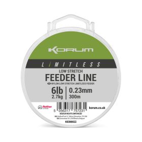   Korum Limitless Feeder Line Monofil Żyłka Główna 0,23mm 300m