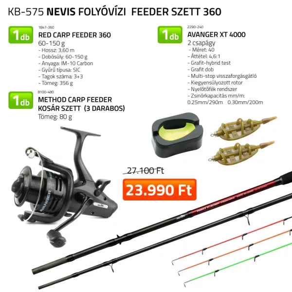 Nevis Zestaw wędkarski Feeder na rzekę