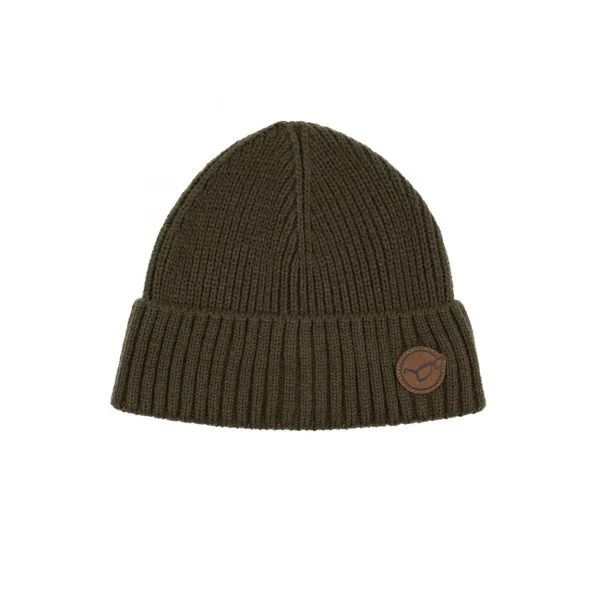 Korda Trawler Beanie Ciemnooliwkowa Czapka Dzianinowa