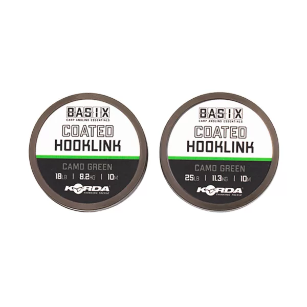 Korda Basix Coated Hookling Powlekana przyponówka 18lbs 10m
