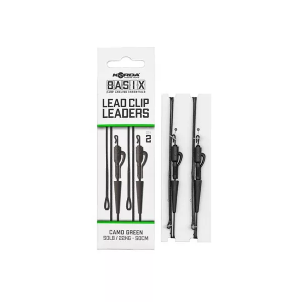 Korda Basix Lead Clip Wstępnie Wiązany Zestaw Karpiowy 50cm 2szt