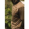 Korda Dark Khaki UPF Hooded Top Długi Rękaw Koszulka UV S
