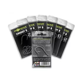Korda Choddy B 4 Eyed, Barbless Hook 10pcs