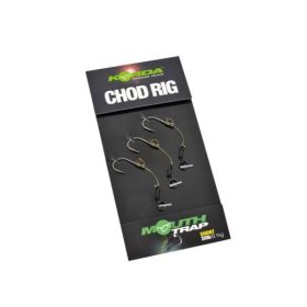   Korda Chod Rig Short Barbless Size 4 - pre-tied carp CHOD hooklink