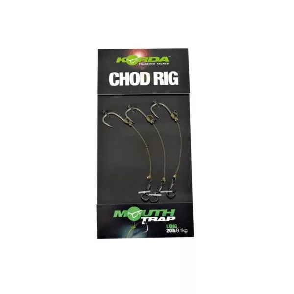 Korda Chod Rig Long Barbless Size 4 - pre-tied carp CHOD hooklink