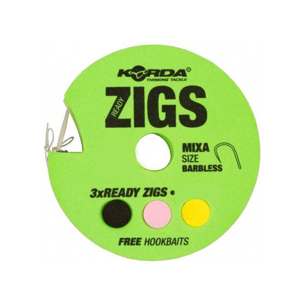 Korda Ready Zigs 8 (240cm) Barbless méret 10- előkötött bojlis ZIG horogelőke
