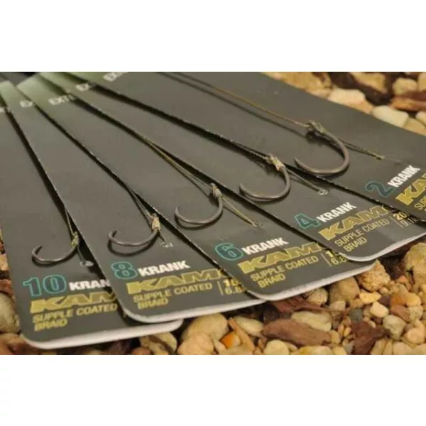 Korda Krank ready rig barbed rozmiar 8 - przypon karpiowy z haczykiem