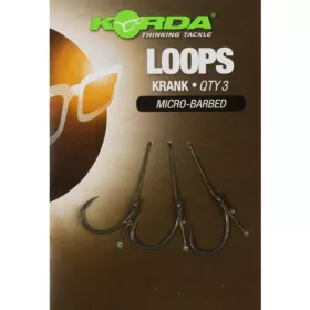   Korda Loop Rigs Size 8 Krank 18lb - ready-tied boilie hooklink