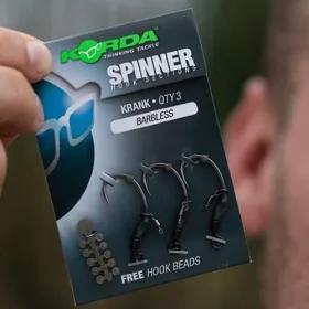   Korda Spinner Hook Sections Krank 4 Haczyk z oczkiem, bezzadziorowy 3szt
