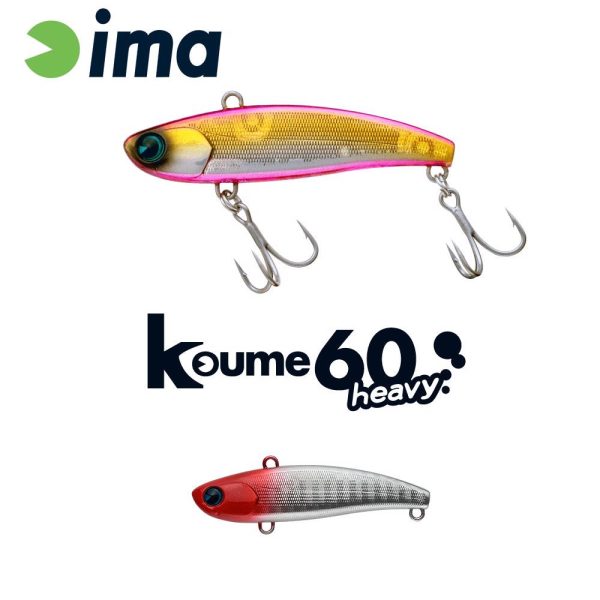 Ima Koume Vibration 60 Heavy 6cm 17gr 101 Red Head Wobler