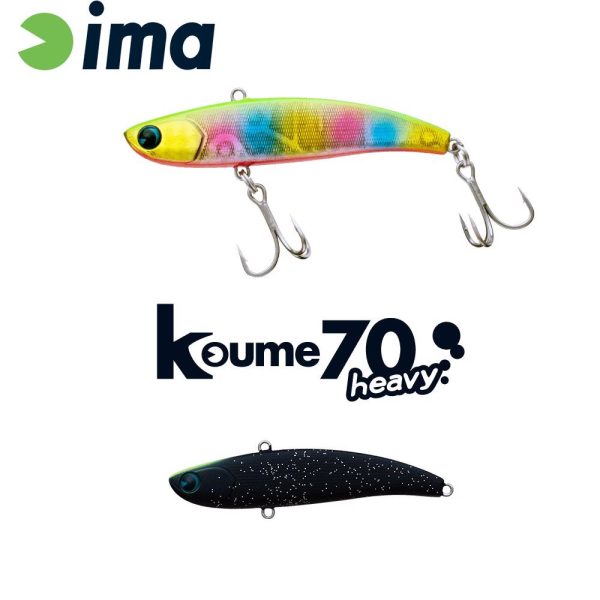 Ima Koume Vibration 70 Heavy 7cm 18gr 119 Matt Night Black Wobler
