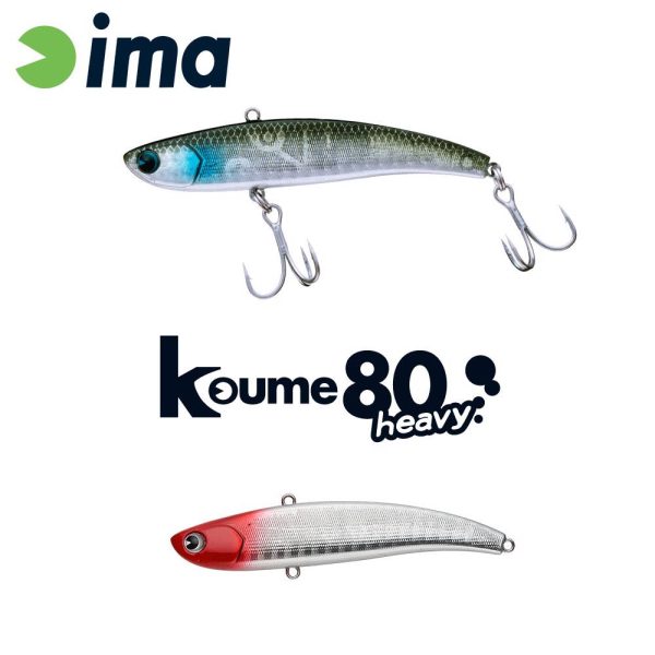 Ima Koume Vibration 80 Heavy 8cm 20gr 101 Red Head Wobbler