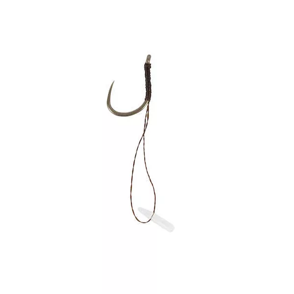 Korum Barbless Hook Hairs With Quickstops - Size 16 Monofil przypon z haczykiem bezzadziorowy